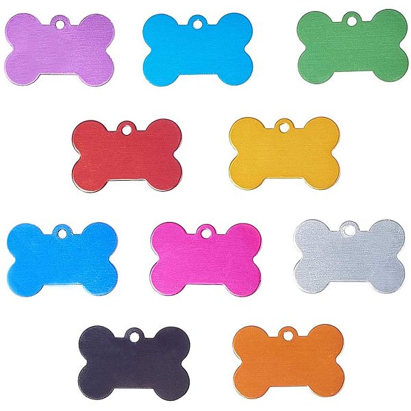 PandaHall 30Pcs 10 Colors Aluminium Pendants, Pet Tag, Bonee, Mixed Color, 25x38x1mm, Hole: 2.5mm, 3pcs/color Aluminum Others
PandaHall 30Pcs 10 Colors Aluminium Pendants, Pet Tag, Bonee, Mixed Color, 25x38x1mm, Hole: 2.5mm, 3pcs/color Aluminum Others