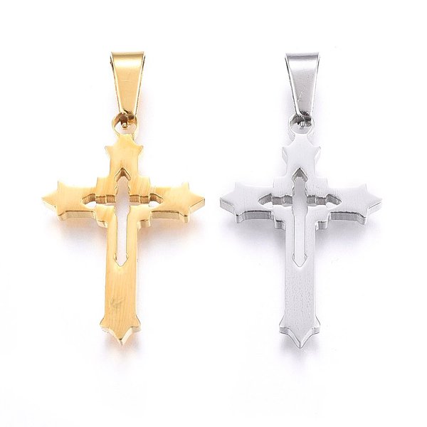 PandaHall 304 Stainless Steel Pendants, Cut-Out, with Hollow, Cross, Mixed Color, 27x18x2.2mm, Hole: 8x4mm 304 Stainless Steel Cross..., Multicolor
PandaHall 304 Stainless Steel Pendants, Cut-Out, with Hollow, Cross, Mixed Color, 27x18x2.2mm, Hole: 8x4mm 304 Stainless Steel Cross..., Multicolor