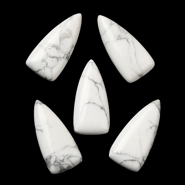 PandaHall Natural Howlite Cabochons, Triangle, 40~40.5x18.5x6~6.5mm Howlite Triangle
PandaHall Natural Howlite Cabochons, Triangle, 40~40.5x18.5x6~6.5mm Howlite Triangle