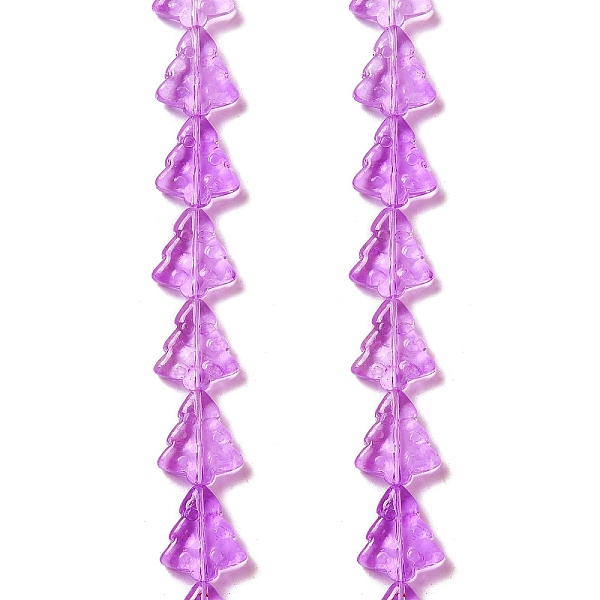 PandaHall Transparent Glass Bead Strands, Christmas Trees, Violet, 15.5~16x14.5~15x4.5~5mm, Hole: 1mm, about 40pcs/strand, 25.20~25.59..., Purple
PandaHall Transparent Glass Bead Strands, Christmas Trees, Violet, 15.5~16x14.5~15x4.5~5mm, Hole: 1mm, about 40pcs/strand, 25.20~25.59..., Purple