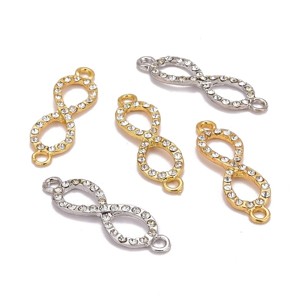 PandaHall Alloy Rhinestone Links connectors, Lead Free, Grade A, Infinity, Mixed Color, 31.5x9.5x3mm, Hole: 2mm Alloy+Rhinestone Infinity..., Clear
PandaHall Alloy Rhinestone Links connectors, Lead Free, Grade A, Infinity, Mixed Color, 31.5x9.5x3mm, Hole: 2mm Alloy+Rhinestone Infinity..., Clear