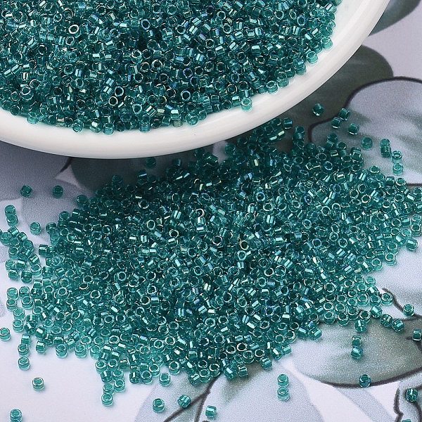 PandaHall MIYUKI Delica Beads, Cylinder, Japanese Seed Beads, 11/0, (DB2380) Inside Dyed Teal, 1.3x1.6mm, Hole: 0.8mm, about 10000pcs/bag..., Cyan
PandaHall MIYUKI Delica Beads, Cylinder, Japanese Seed Beads, 11/0, (DB2380) Inside Dyed Teal, 1.3x1.6mm, Hole: 0.8mm, about 10000pcs/bag..., Cyan