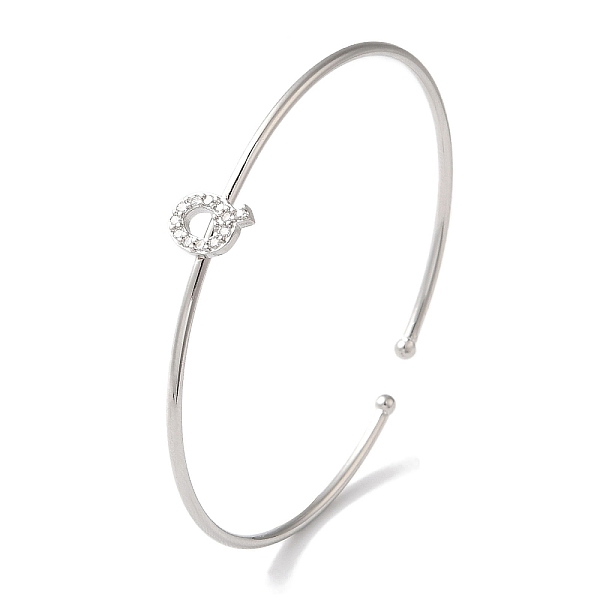 PandaHall Rack Plating Brass Micro Pave Clear Cubic Zirconia Letter Open Cuff Bangles, Torque Bangles for Women, Platinum, Lead Free &...
PandaHall Rack Plating Brass Micro Pave Clear Cubic Zirconia Letter Open Cuff Bangles, Torque Bangles for Women, Platinum, Lead Free &...