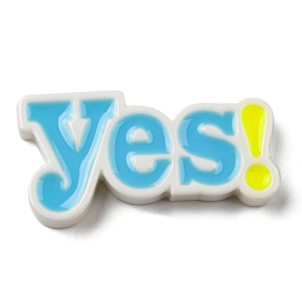 PandaHall Opaque Resin Enamel Cabochons, Word Yes, Deep Sky Blue, 21x42x5mm Resin Word
PandaHall Opaque Resin Enamel Cabochons, Word Yes, Deep Sky Blue, 21x42x5mm Resin Word