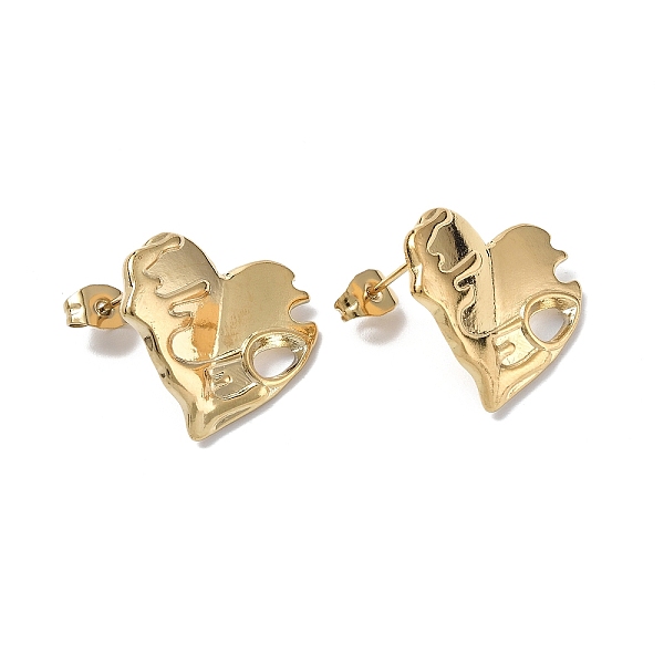 PandaHall Ion Plating(IP) 304 Stainless Steel Heart Stud Earrings for Women, Real 18K Gold Plated, 20x19mm, Pin: 0.7mm 304 Stainless Steel...
PandaHall Ion Plating(IP) 304 Stainless Steel Heart Stud Earrings for Women, Real 18K Gold Plated, 20x19mm, Pin: 0.7mm 304 Stainless Steel...