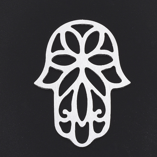 PandaHall Aluminium Filigree Joiners Links, Laser Cut Filigree Joiners Links, Hamsa Hand/Hand of Fatima/Hand of Miriam, Silver Color Plated...
PandaHall Aluminium Filigree Joiners Links, Laser Cut Filigree Joiners Links, Hamsa Hand/Hand of Fatima/Hand of Miriam, Silver Color Plated...