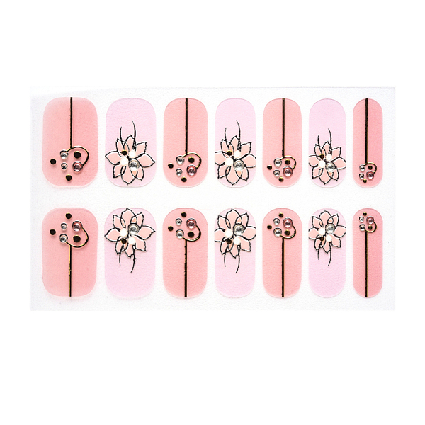PandaHall Full Cover Nombre Nail Stickers, Self-Adhesive, for Nail Tips Decorations, Pink, 24x8mm, 14pcs/sheet Paper Flower Pink
PandaHall Full Cover Nombre Nail Stickers, Self-Adhesive, for Nail Tips Decorations, Pink, 24x8mm, 14pcs/sheet Paper Flower Pink