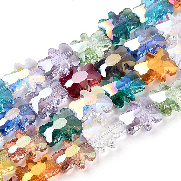 PandaHall Electroplate Transparent Glass Beads Strands, AB Color Plated, Faceted, Bear, Mixed Color, 9.5x8.5x4mm, Hole: 1mm, about..., Multicolor
PandaHall Electroplate Transparent Glass Beads Strands, AB Color Plated, Faceted, Bear, Mixed Color, 9.5x8.5x4mm, Hole: 1mm, about..., Multicolor