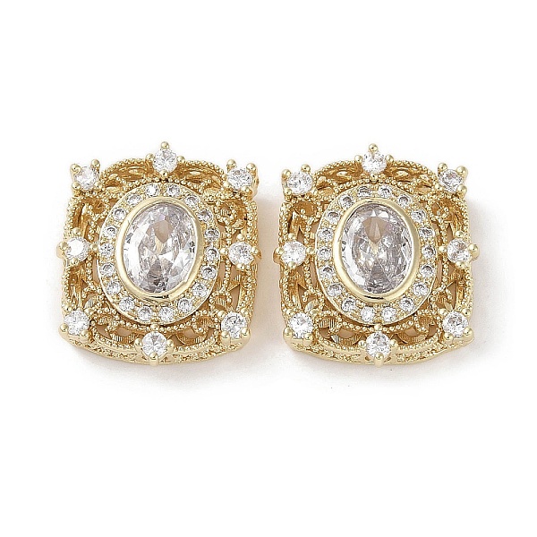 PandaHall Brass Micro Pave Cubic Zirconia Beads, Real 18K Gold Plated, Rectangle with Oval Pattern, Clear, 18.5x16x5mm, Hole: 1mm...
PandaHall Brass Micro Pave Cubic Zirconia Beads, Real 18K Gold Plated, Rectangle with Oval Pattern, Clear, 18.5x16x5mm, Hole: 1mm...
