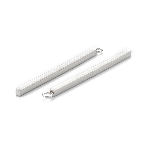 PandaHall 304 Stainless Steel Pendants, Cuboid, Stainless Steel Color, 38x3x2mm, Hole: 1.6mm 304 Stainless Steel Cuboid
PandaHall 304 Stainless Steel Pendants, Cuboid, Stainless Steel Color, 38x3x2mm, Hole: 1.6mm 304 Stainless Steel Cuboid