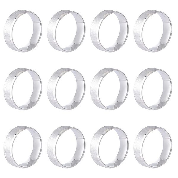 PandaHall Unicraftale 12Pcs 201 Stainless Steel Plain Band Ring for Men Women, Matte Stainless Steel Color, US Size 13 1/4(22.4mm) 201...
PandaHall Unicraftale 12Pcs 201 Stainless Steel Plain Band Ring for Men Women, Matte Stainless Steel Color, US Size 13 1/4(22.4mm) 201...