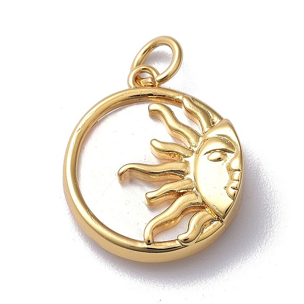 PandaHall 4Pcs Natural Shell Pendants, with Brass Findings & Jump Ring, Long-Lasting Plated, Flat Round with Sun, Real 18K Gold Plated..., Clear
PandaHall 4Pcs Natural Shell Pendants, with Brass Findings & Jump Ring, Long-Lasting Plated, Flat Round with Sun, Real 18K Gold Plated..., Clear