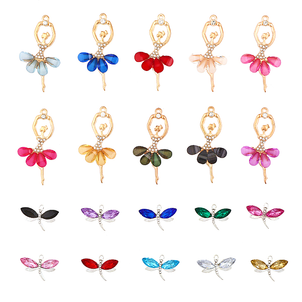 PandaHall CHGCRAFT 40Pcs 20Styles Rhinestone Dragonfly Charms Rhinestone Ballerina Charms Alloy Resin Big Pendants for Necklace Bracelet..., Multicolor
PandaHall CHGCRAFT 40Pcs 20Styles Rhinestone Dragonfly Charms Rhinestone Ballerina Charms Alloy Resin Big Pendants for Necklace Bracelet..., Multicolor