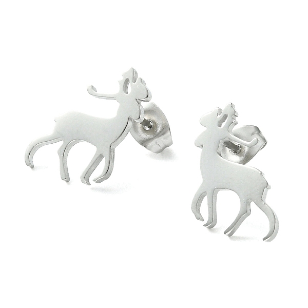 PandaHall Cute Little Animal Theme 304 Stainless Steel Stud Earrings, Deer, 14x10mm 304 Stainless Steel Deer
PandaHall Cute Little Animal Theme 304 Stainless Steel Stud Earrings, Deer, 14x10mm 304 Stainless Steel Deer