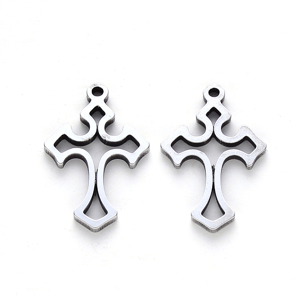 PandaHall 304 Stainless Steel Pendants, Laser Cut, Cross, Stainless Steel Color, 19x12x1mm, Hole: 1.2mm 304 Stainless Steel Cross
PandaHall 304 Stainless Steel Pendants, Laser Cut, Cross, Stainless Steel Color, 19x12x1mm, Hole: 1.2mm 304 Stainless Steel Cross