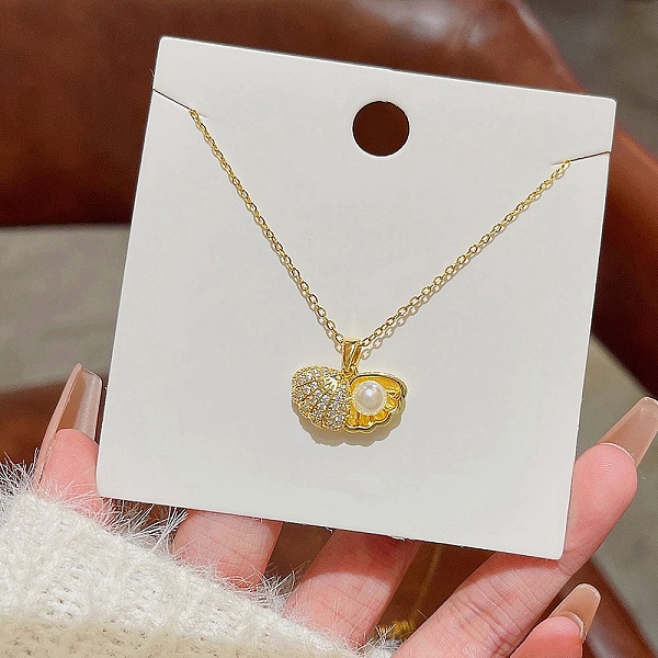 PandaHall Rhinestone and Plastic Pearl Pendant Necklaces, Titanium Steel Cable Chain Necklaces, Golden, 8.27~19.69 inch(21~50cm) Titanium...
PandaHall Rhinestone and Plastic Pearl Pendant Necklaces, Titanium Steel Cable Chain Necklaces, Golden, 8.27~19.69 inch(21~50cm) Titanium...