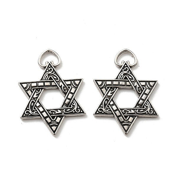 PandaHall Alloy Pendants, Long-Lasting Plated, Lead Free & Cadmium Free, Hexagram Charm, Antique Silver, 33x24x2.5mm, Hole: 5.5x6mm Alloy...
PandaHall Alloy Pendants, Long-Lasting Plated, Lead Free & Cadmium Free, Hexagram Charm, Antique Silver, 33x24x2.5mm, Hole: 5.5x6mm Alloy...