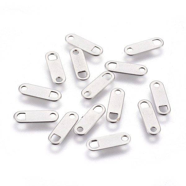 PandaHall 304 Stainless Steel Chain Tabs, Chain Extender Connectors, Oval, Stainless Steel Color, 11x3.5x0.4mm, Hole: 1.4mm and 2mm 304...
PandaHall 304 Stainless Steel Chain Tabs, Chain Extender Connectors, Oval, Stainless Steel Color, 11x3.5x0.4mm, Hole: 1.4mm and 2mm 304...