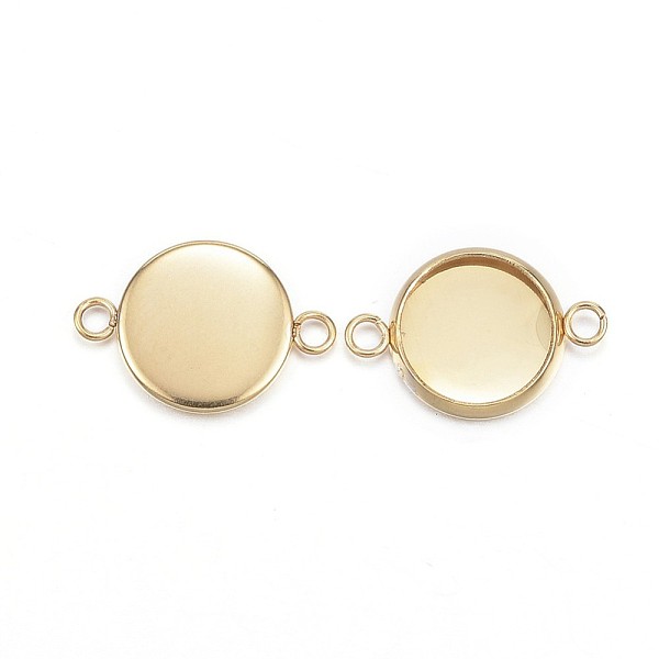 PandaHall Ion Plating(IP) 304 Stainless Steel Cabochon Connector Settings, Plain Edge Bezel Cups, Flat Round, Golden, Tray: 10mm...
PandaHall Ion Plating(IP) 304 Stainless Steel Cabochon Connector Settings, Plain Edge Bezel Cups, Flat Round, Golden, Tray: 10mm...