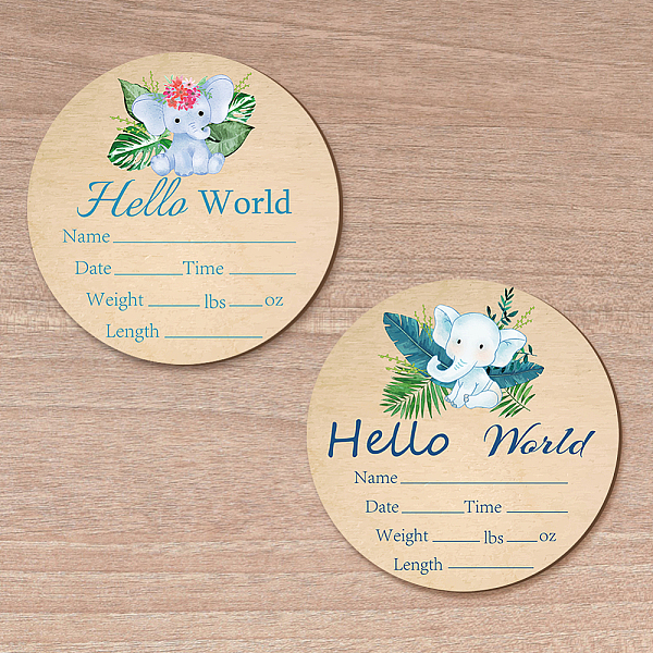 PandaHall 2Pcs 2 Style Single-face Printed Wooden Baby Photo Props, Birth Announcement Sign, Wooden Growth Milestone Signs, Flat Round..., Orange
PandaHall 2Pcs 2 Style Single-face Printed Wooden Baby Photo Props, Birth Announcement Sign, Wooden Growth Milestone Signs, Flat Round..., Orange