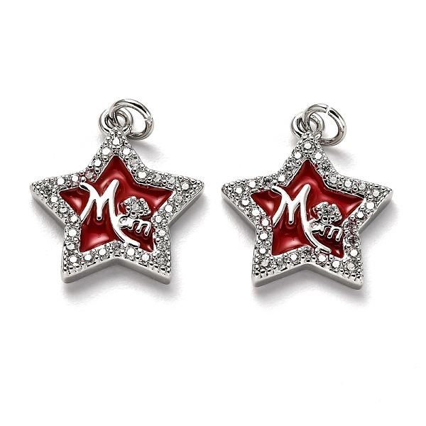 PandaHall Brass Clear Cubic Zirconia Pendants, Long-Lasting Plated, with Enamel and Jump Ring, Star, Real Platinum Plated, 16x14.5x2.5mm..., Red
PandaHall Brass Clear Cubic Zirconia Pendants, Long-Lasting Plated, with Enamel and Jump Ring, Star, Real Platinum Plated, 16x14.5x2.5mm..., Red