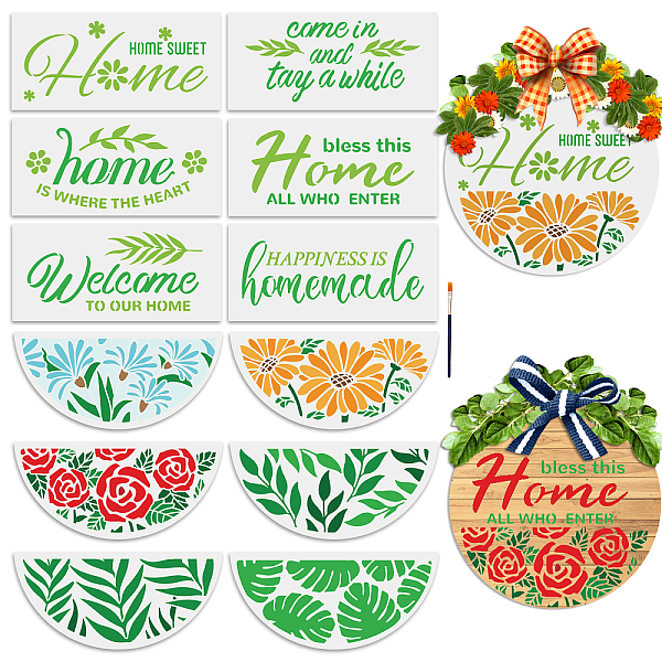 PandaHall MAYJOYDIY US 1 Set PET Hollow Out Drawing Painting Stencils, for DIY Scrapbook, Photo Album, with Art Paint Brushes, Leaf...
PandaHall MAYJOYDIY US 1 Set PET Hollow Out Drawing Painting Stencils, for DIY Scrapbook, Photo Album, with Art Paint Brushes, Leaf...
