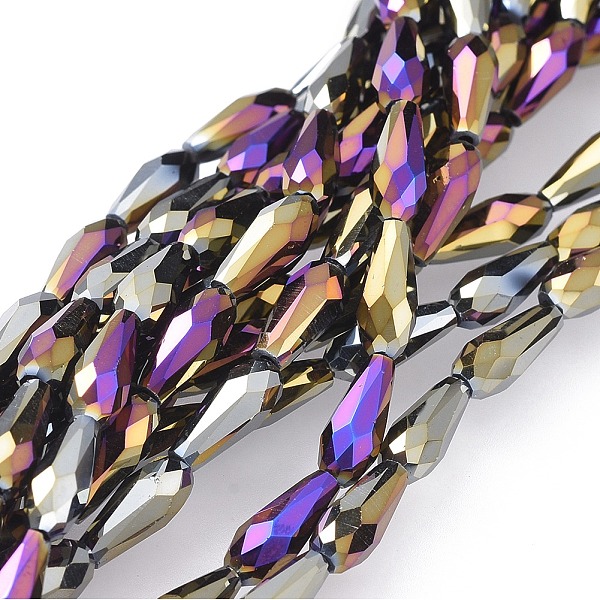 PandaHall Electroplate Glass Beads Strands, Full Plated, Faceted, Teardrop, Multi-color Plated, 10x4mm, Hole: 0.8mm, about 70~72pcs/strand...
PandaHall Electroplate Glass Beads Strands, Full Plated, Faceted, Teardrop, Multi-color Plated, 10x4mm, Hole: 0.8mm, about 70~72pcs/strand...