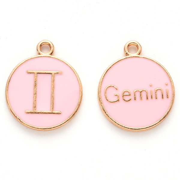 PandaHall Alloy Enamel Pendants, Cadmium Free & Lead Free, Flat Round with Constellation, Light Gold, Pink, Gemini, 22x18x2mm, Hole: 1.5mm...
PandaHall Alloy Enamel Pendants, Cadmium Free & Lead Free, Flat Round with Constellation, Light Gold, Pink, Gemini, 22x18x2mm, Hole: 1.5mm...