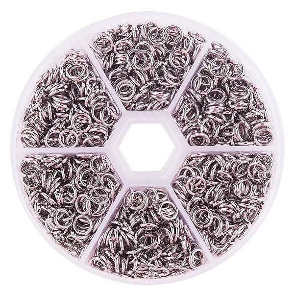 PandaHall 304 Stainless Steel Open Jump Rings, Stainless Steel Color, 6x1mm, about 4mm inner diameter, about 180pcs/compartment 304...
PandaHall 304 Stainless Steel Open Jump Rings, Stainless Steel Color, 6x1mm, about 4mm inner diameter, about 180pcs/compartment 304...