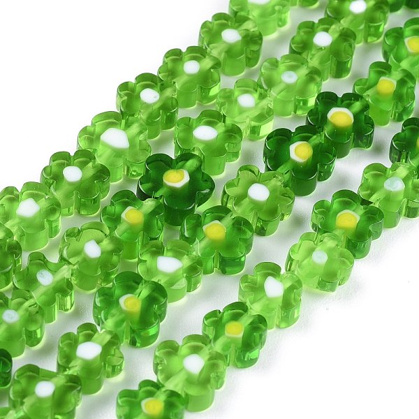 PandaHall Handmade Millefiori Glass Bead Strands, Flower, Green, 6.4~9x3.2mm, Hole: 1mm, about 56pcs/Strand, 15.75''(40cm) Millefiori...
PandaHall Handmade Millefiori Glass Bead Strands, Flower, Green, 6.4~9x3.2mm, Hole: 1mm, about 56pcs/Strand, 15.75''(40cm) Millefiori...
