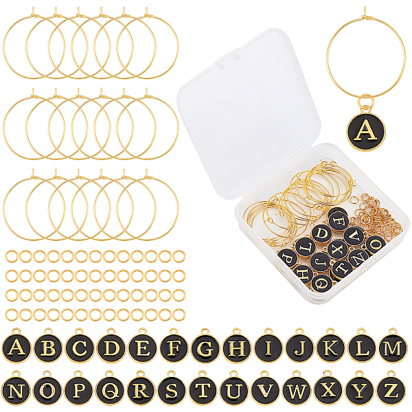 PandaHall SUNNYCLUE 1 Box 26 Set Wine Glass Tag Charms Drink Identifiers Markers Including Alphabet Letter Alloy Enamel Pendants Brass Charm..., Black
PandaHall SUNNYCLUE 1 Box 26 Set Wine Glass Tag Charms Drink Identifiers Markers Including Alphabet Letter Alloy Enamel Pendants Brass Charm..., Black
