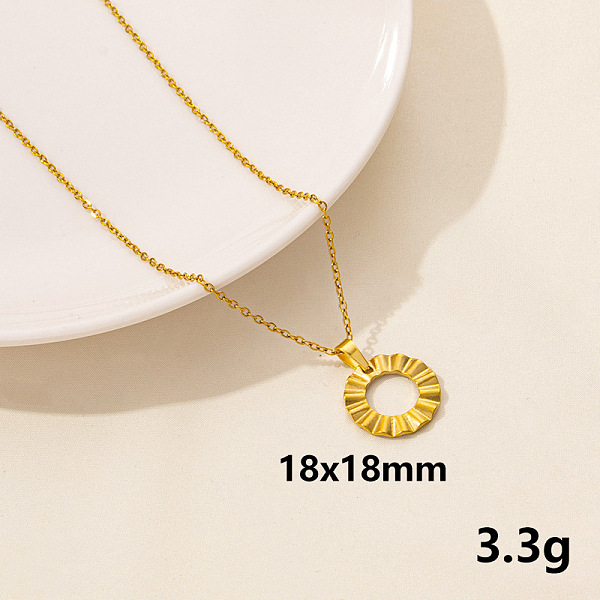 PandaHall 304 Stainless Steel Geometric Ring Pendant Necklace for Women, Minimalist Fashion Collarbone Jewelry Stainless Steel Ring
PandaHall 304 Stainless Steel Geometric Ring Pendant Necklace for Women, Minimalist Fashion Collarbone Jewelry Stainless Steel Ring