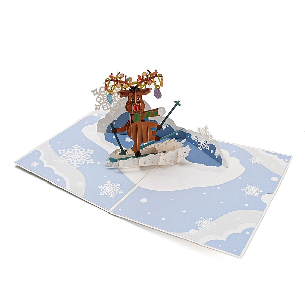PandaHall 3D Pop Up Paper Greeting Card, with Rectangle Envelope, Christmas Day Invitation Card, Deer, 300x200x118mm Paper Deer
PandaHall 3D Pop Up Paper Greeting Card, with Rectangle Envelope, Christmas Day Invitation Card, Deer, 300x200x118mm Paper Deer