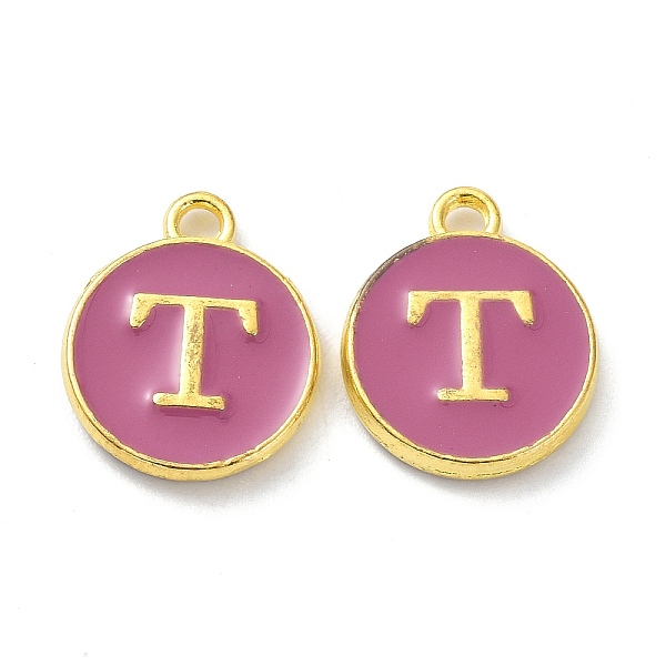 PandaHall Golden Plated Alloy Enamel Charms, Cadmium Free & Lead Free, Enamelled Sequins, Flamingo, Flat Round with Letter, Letter.T..., Pink
PandaHall Golden Plated Alloy Enamel Charms, Cadmium Free & Lead Free, Enamelled Sequins, Flamingo, Flat Round with Letter, Letter.T..., Pink