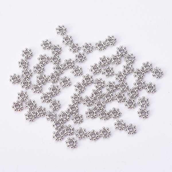 PandaHall CCB Plastic Bead Spacers, Flower, Platinum, 4x1mm, Hole: 1mm Plastic Flower
PandaHall CCB Plastic Bead Spacers, Flower, Platinum, 4x1mm, Hole: 1mm Plastic Flower