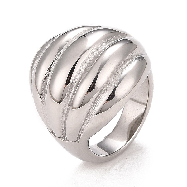 PandaHall 304 Stainless Steel Textured Chunky Finger Ring, Croissant Ring for Men Women, Stainless Steel Color, US Size 6 1/4(16.7mm)~US...
PandaHall 304 Stainless Steel Textured Chunky Finger Ring, Croissant Ring for Men Women, Stainless Steel Color, US Size 6 1/4(16.7mm)~US...