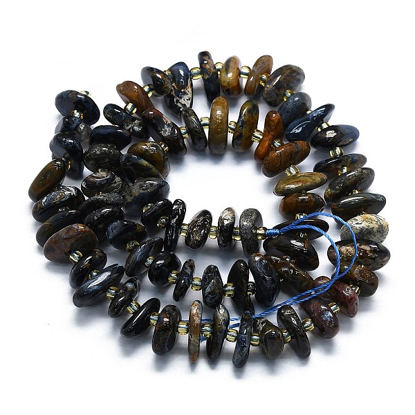 PandaHall Natural Pietersute Beads Strands, Chips, 7~13x8~9x3~4mm, Hole: 1mm, about 75pcs/strand, 14.76''(37.5cm) Pietersite Chip
PandaHall Natural Pietersute Beads Strands, Chips, 7~13x8~9x3~4mm, Hole: 1mm, about 75pcs/strand, 14.76''(37.5cm) Pietersite Chip