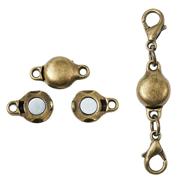 PandaHall DIY Jewelry Findings, with Brass Magnetic Clasps, Alloy Lobster Claw Clasps and Brass Jump Rings, Antique Bronze, 10x6mm, Hole...
PandaHall DIY Jewelry Findings, with Brass Magnetic Clasps, Alloy Lobster Claw Clasps and Brass Jump Rings, Antique Bronze, 10x6mm, Hole...