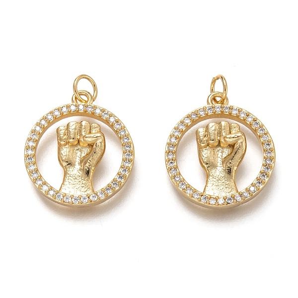 PandaHall Brass Micro Pave Clear Cubic Zirconia Pendants, with Jump Rings, Long-Lasting Plated, Flat Round with Resist, Clear, Real 18K Gold...
PandaHall Brass Micro Pave Clear Cubic Zirconia Pendants, with Jump Rings, Long-Lasting Plated, Flat Round with Resist, Clear, Real 18K Gold...