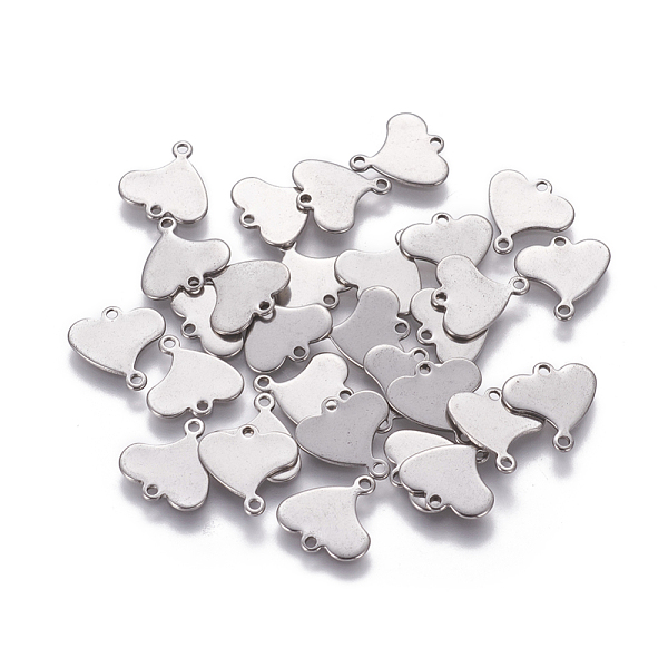 PandaHall 201 Stainless Steel Links connectors, Heart, Stainless Steel Color, 11.5x11x0.7mm, Hole: 1mm 201 Stainless Steel Heart
PandaHall 201 Stainless Steel Links connectors, Heart, Stainless Steel Color, 11.5x11x0.7mm, Hole: 1mm 201 Stainless Steel Heart