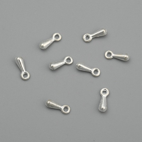 PandaHall Alloy Charms, Chain Extender Drop, Teardrop, Silver Color Plated, 7x2.5x2mm, Hole: 1mm, about 5000pcs/bag Alloy Teardrop
PandaHall Alloy Charms, Chain Extender Drop, Teardrop, Silver Color Plated, 7x2.5x2mm, Hole: 1mm, about 5000pcs/bag Alloy Teardrop