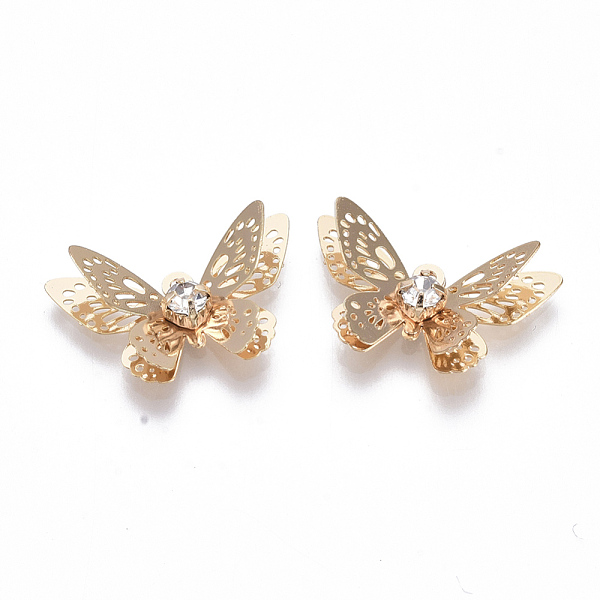 PandaHall Brass Micro Cubic Zirconia Pendants, Nickel Free, Real 18K Gold Plated, 3D Butterfly, Clear, 12x20x5mm, Hole: 1mm Brass+Cubic...
PandaHall Brass Micro Cubic Zirconia Pendants, Nickel Free, Real 18K Gold Plated, 3D Butterfly, Clear, 12x20x5mm, Hole: 1mm Brass+Cubic...