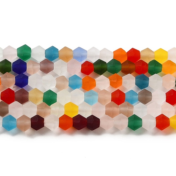 PandaHall Imitate Austrian Crystal Frosted Glass Beads Strands, Grade AA, Faceted, Bicone, Colorful, 4x4mm, Hole: 1mm, about 82~85pcs/strand...
PandaHall Imitate Austrian Crystal Frosted Glass Beads Strands, Grade AA, Faceted, Bicone, Colorful, 4x4mm, Hole: 1mm, about 82~85pcs/strand...