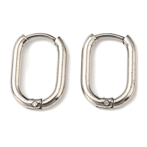 PandaHall Stainless Steel Huggie Hoop Earrings, 304 Stainless Steel Needle with 201 Stainless Steel Ring, Oval, Stainless Steel Color...
PandaHall Stainless Steel Huggie Hoop Earrings, 304 Stainless Steel Needle with 201 Stainless Steel Ring, Oval, Stainless Steel Color...