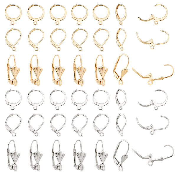 PandaHall 90Pcs 6 Style 304 Stainless Steel Leverback Earring Findings, with Horizontal Loops, Golden & Stainless Steel Color...
PandaHall 90Pcs 6 Style 304 Stainless Steel Leverback Earring Findings, with Horizontal Loops, Golden & Stainless Steel Color...