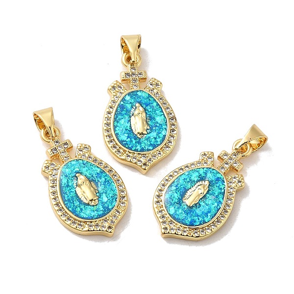 PandaHall Rack Plating Brass Micro Pave Cubic Zirconia with Synthetic Opal Pendants, with Jump Ring, Lead Free & Cadmium Free, Long-Lasting..., Cyan
PandaHall Rack Plating Brass Micro Pave Cubic Zirconia with Synthetic Opal Pendants, with Jump Ring, Lead Free & Cadmium Free, Long-Lasting..., Cyan