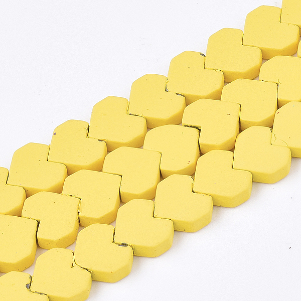 PandaHall Spray Painted Non-magnetic Synthetic Hematite Beads Strands, Heart, Yellow, 7.5x8x2.5mm, Hole: 0.7mm, about 50pcs/strand, 15.7...
PandaHall Spray Painted Non-magnetic Synthetic Hematite Beads Strands, Heart, Yellow, 7.5x8x2.5mm, Hole: 0.7mm, about 50pcs/strand, 15.7...