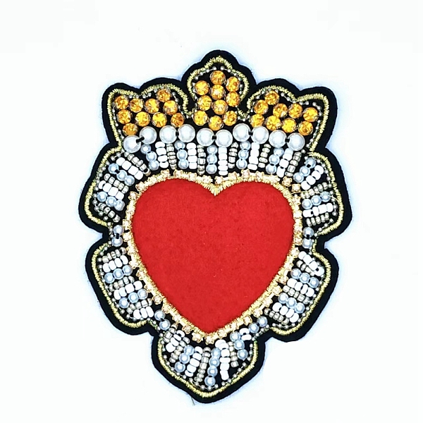 PandaHall Heart Beading Sequin Rhinestone Costume Accessories, for Valentine's Day, Red, 96x75mm Cloth Heart Red
PandaHall Heart Beading Sequin Rhinestone Costume Accessories, for Valentine's Day, Red, 96x75mm Cloth Heart Red