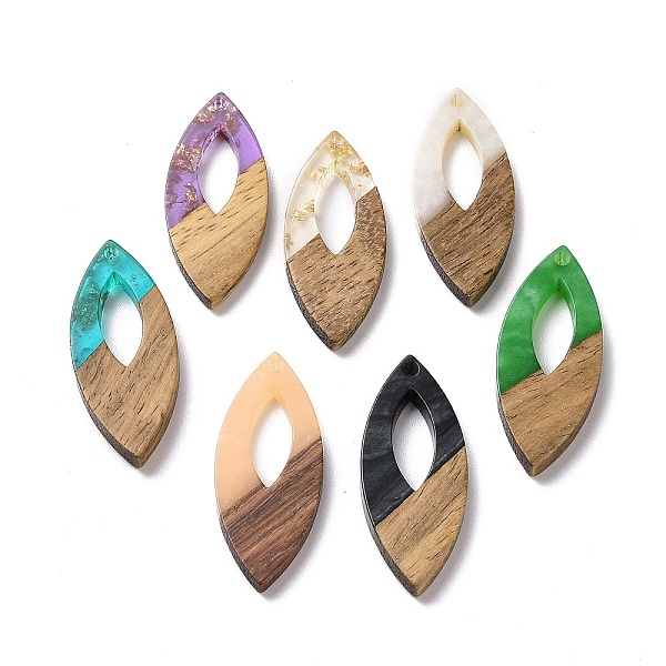 PandaHall Resin & Walnut Wood Pendants, Horse Eye Charms, with Gold Foil, Mixed Color, 38x15.5x3.5mm, Hole: 2mm Resin+Wood Horse Eye..., Multicolor
PandaHall Resin & Walnut Wood Pendants, Horse Eye Charms, with Gold Foil, Mixed Color, 38x15.5x3.5mm, Hole: 2mm Resin+Wood Horse Eye..., Multicolor