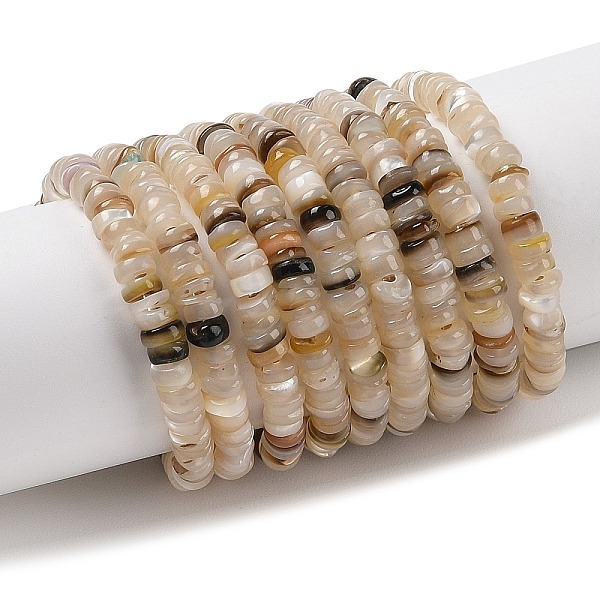 PandaHall Natural Black Lip Shell Beads Strands, Disc, Heishi Beads, 4x0.7~2mm, Hole: 0.7mm, about 251pcs/strand, 14.96''(38cm) Black Lip...
PandaHall Natural Black Lip Shell Beads Strands, Disc, Heishi Beads, 4x0.7~2mm, Hole: 0.7mm, about 251pcs/strand, 14.96''(38cm) Black Lip...